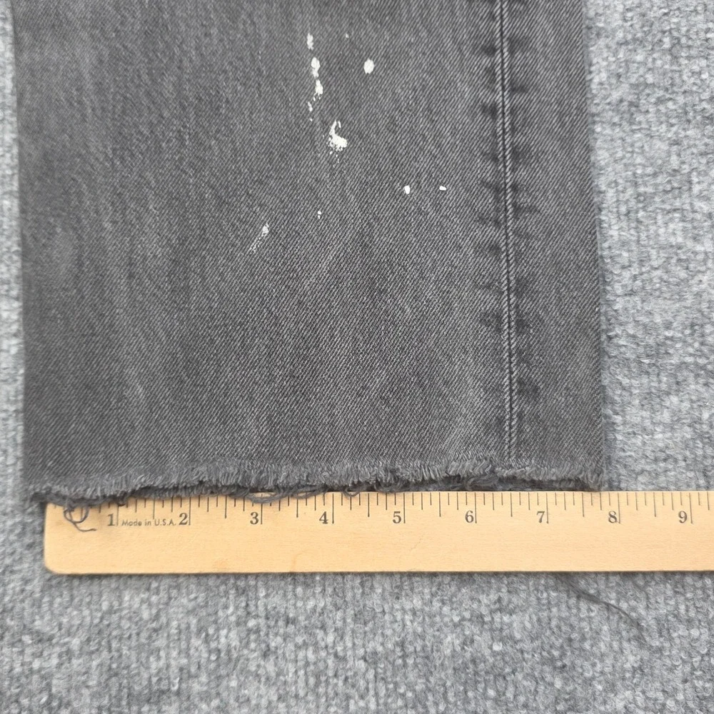 Vintage Levi's 501 Jeans Men's 32 x 30 (FITS 30 x 23) Black Splatter Raw Hem USA